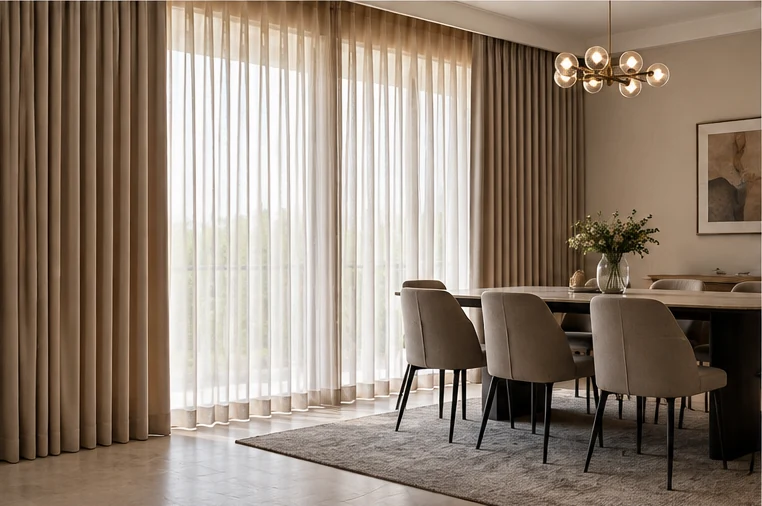 Layered curtains