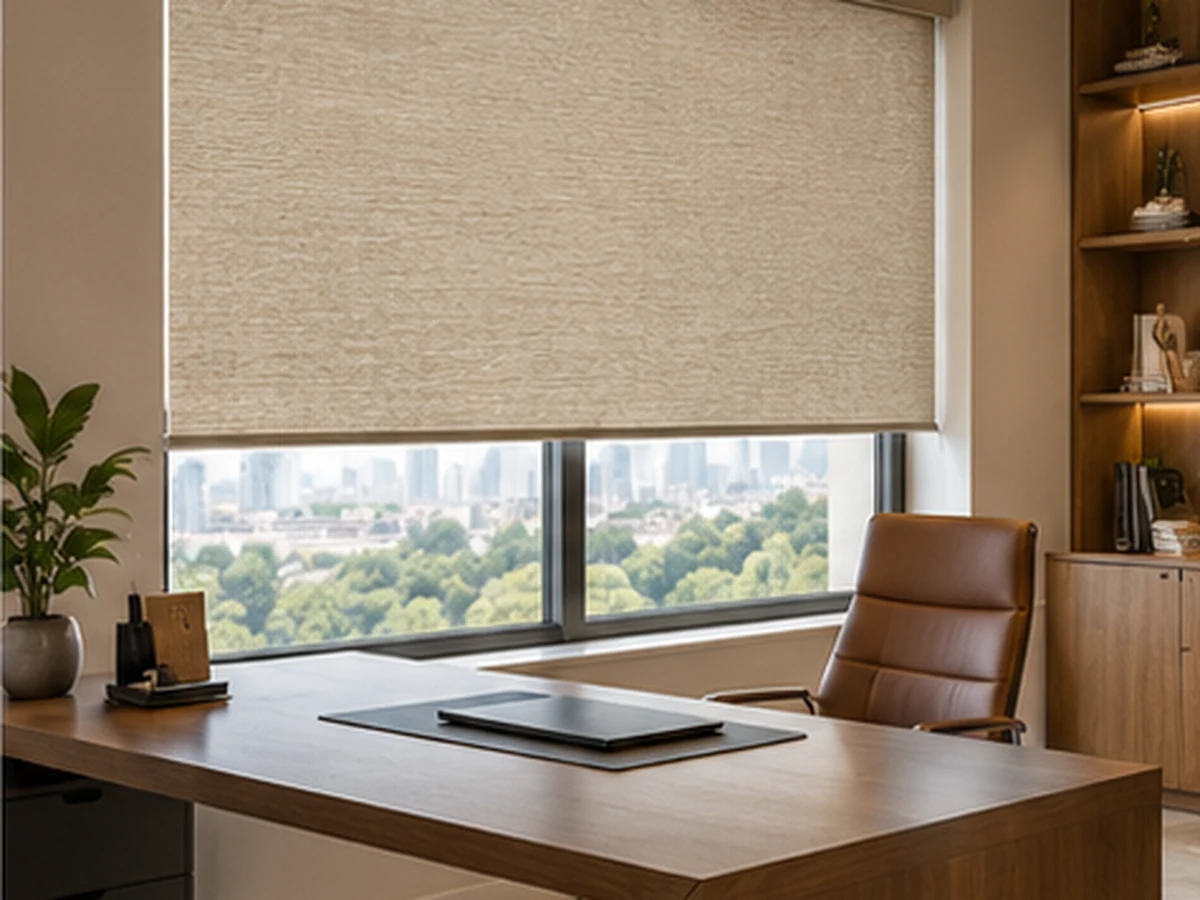 Roller Blinds Textured Office