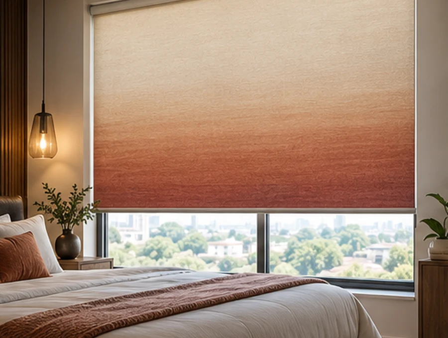 Ombre Sunset customised blind design