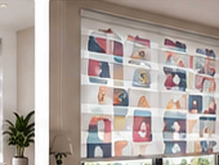 Abstract Art customised blind design