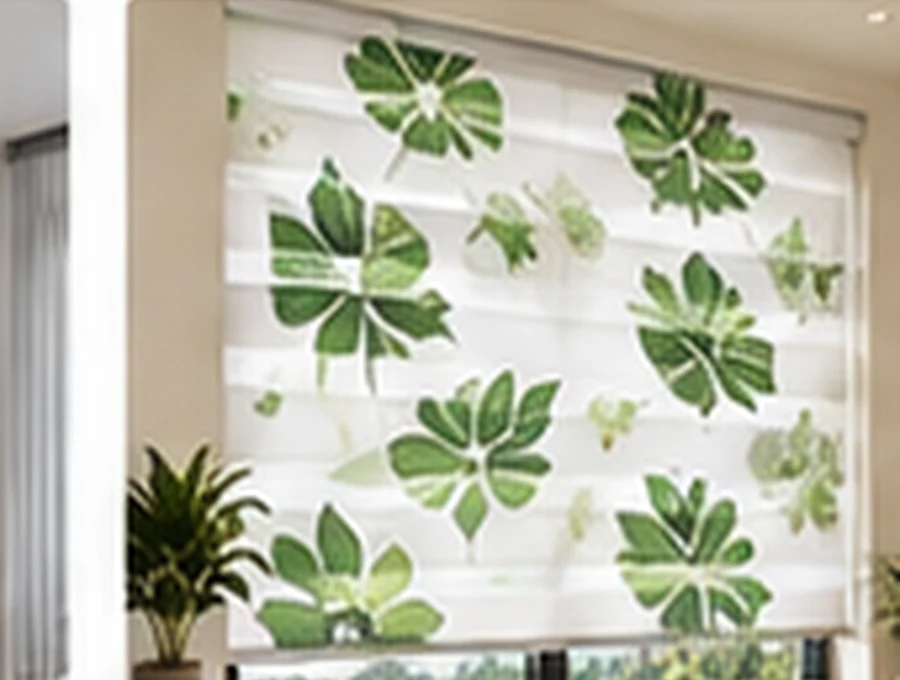 Botanical Leaf customised blind design