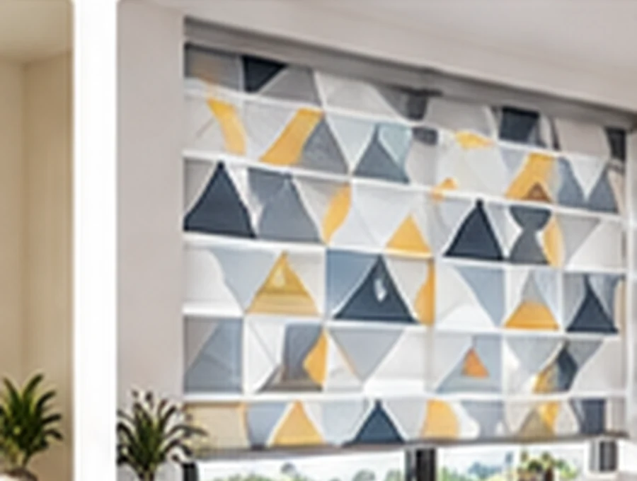 Modern Geometric customised blind design