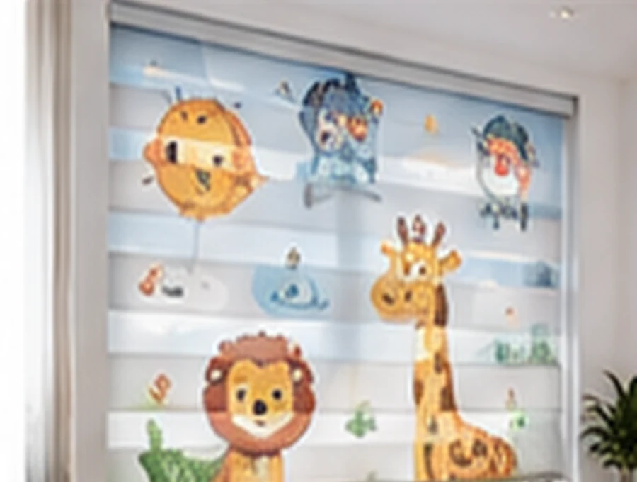 Kids Animals customised blind design