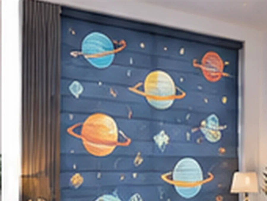 Space Theme customised blind design